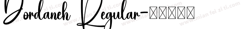Dordaneh Regular字体转换